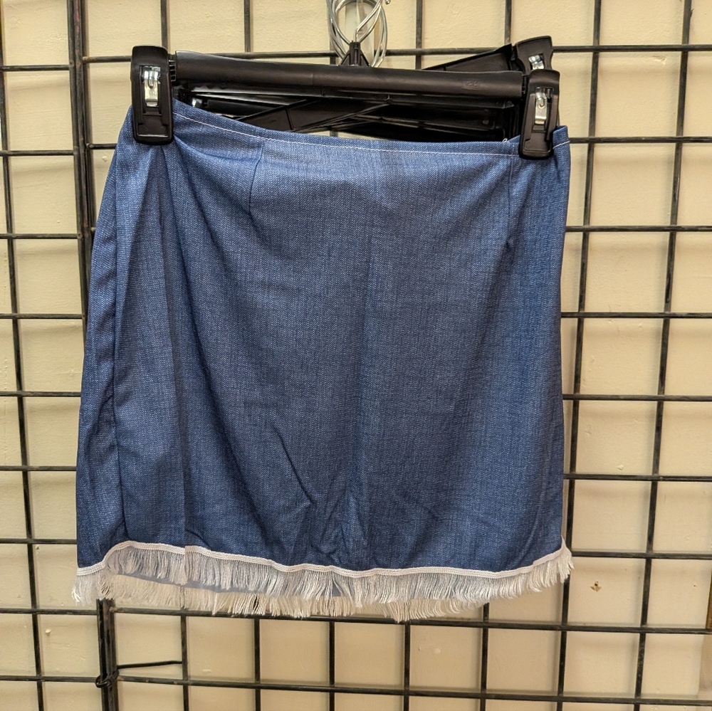 New Women's S/M Blue Mini Skirt